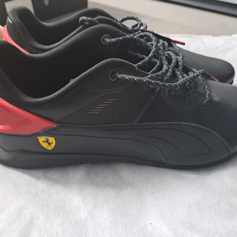 Puma Black and Red Racing Sneakers